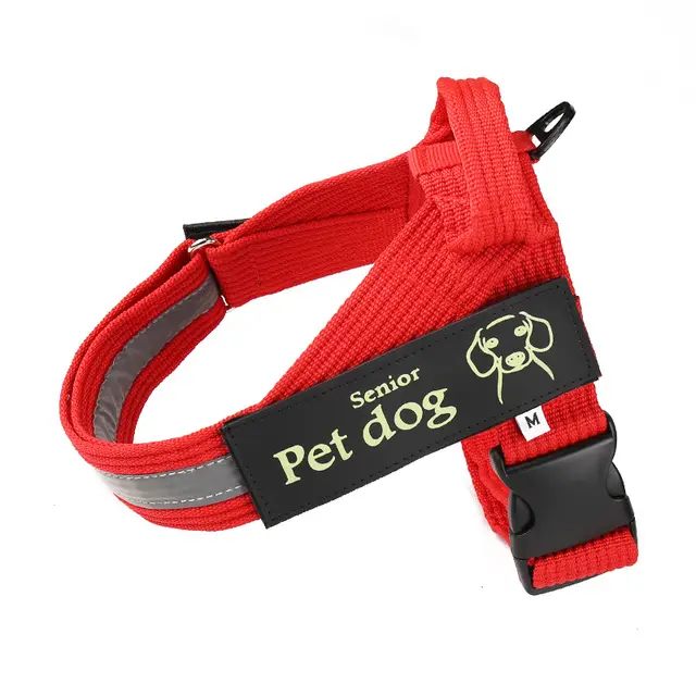 Dog Walking Chain Leash Medium And Large Dog Vest Type Chest Harness Red - Shop at LoveMi