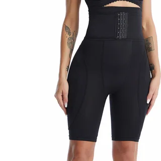 Body Shaper Pants With Foam Insert Fake Butt Body Shaper - Black