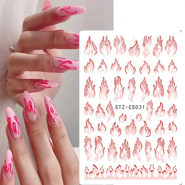 Facebook English Letters Fruit Graffiti Flame 3D Adhesive Stickers Stz Cs31 - Shop at LoveMi