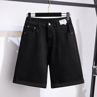 Women's Loose High Waist Cargo Pants - Black