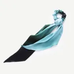 Silk Headband Scarf Detachable Single Wear Romantic French Style - Dark Night
