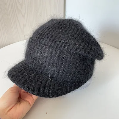 Women's Warm Casual Knitted Octagonal Black - Shop at LoveMi