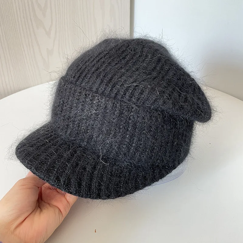 Women's Warm Casual Knitted Octagonal - Black