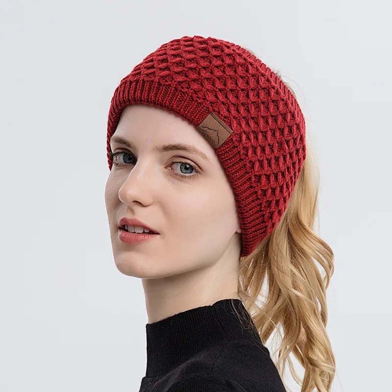Wool Hair Band Face Wash Wide Brim Sports Headband Red - Shop at LoveMi