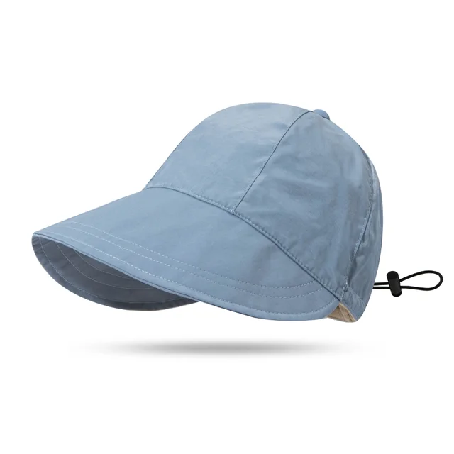 Women's Fashion Breathable Adjustable Big Brim Sun Hat Sky Blue - Shop at LoveMi