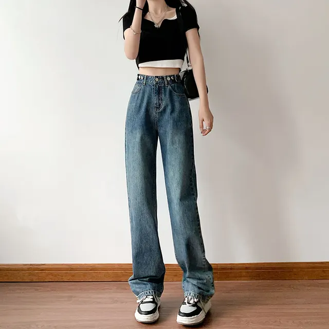 Women's Fashion Vintage Distressed Washed Jeans 12 Style - Shop at LoveMi