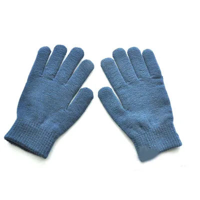 Men's And Women's Knitted Wool Gloves Green - Shop at LoveMi