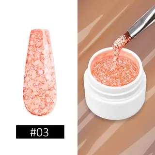 Multicolor Luxury Snowflake Nail Gel Super Shiny - Style3