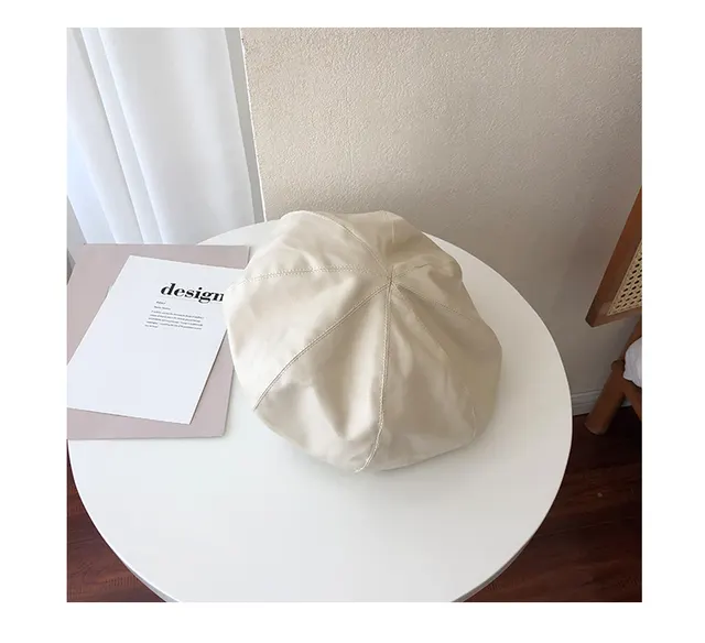 Street Shooting Wear Net Red Painter Hat Modern Cloud Bud Beige - Shop at LoveMi