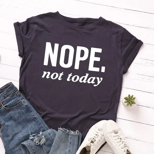 Women's Letter Loose Round Neck Short Sleeve T Shirt Navy Blue - Shop at LoveMi