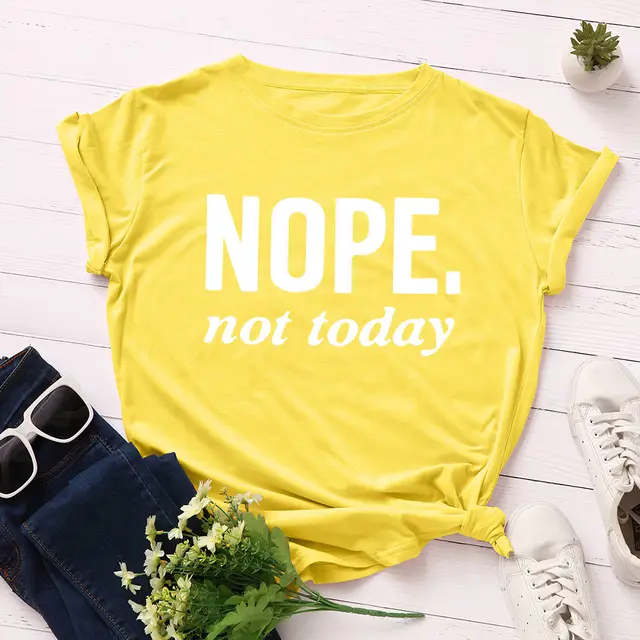Women's Letter Loose Round Neck Short Sleeve T Shirt Yellow - Shop at LoveMi