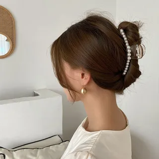 Pearl Hair Headgear Air Shark Clip - Fj004