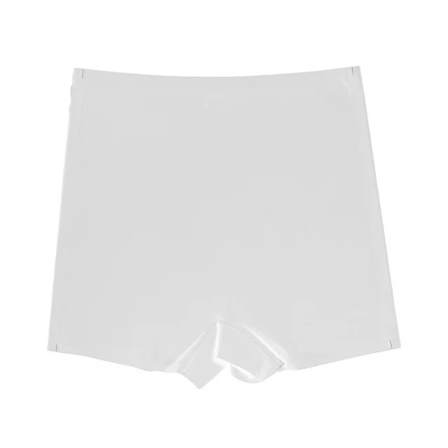 Non curling Pure Cotton Crotch Ice Silk Seamless Underwear White - Shop at LoveMi