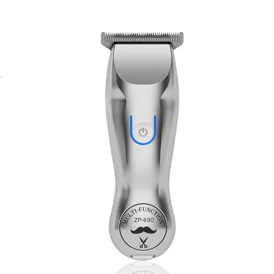 Professional Engraving Gradient Shaver Electric Clipper Hair Clipper Silver - Shop at LoveMi