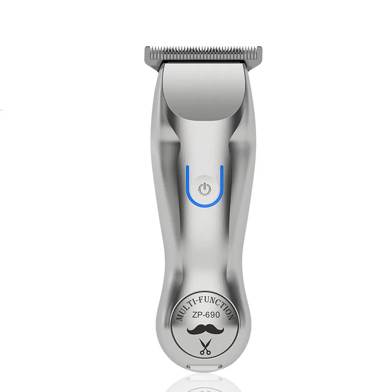 Professional Engraving Gradient Shaver Electric Clipper Hair Clipper Silver - Shop at LoveMi