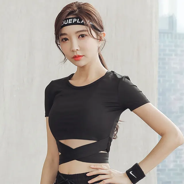 New Fitness Slimming Quick drying Breathable Sportswear Black - Shop at LoveMi