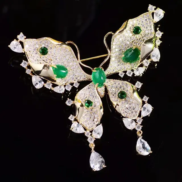 European And American Fashion Butterfly Brooch High end Atmosphere Clothing Pin Brooch - Shop at LoveMi