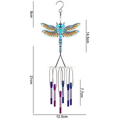 Diamond Painting Wind Chime Pendant DIY Handmade Outdoor Sun Catcher Fldz03 - Shop at LoveMi