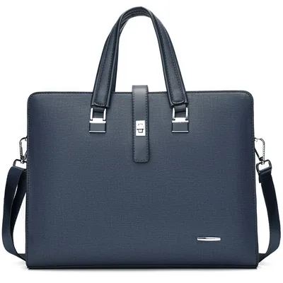 New Men's Business Briefcase One Shoulder Messenger Blue - Shop at LoveMi