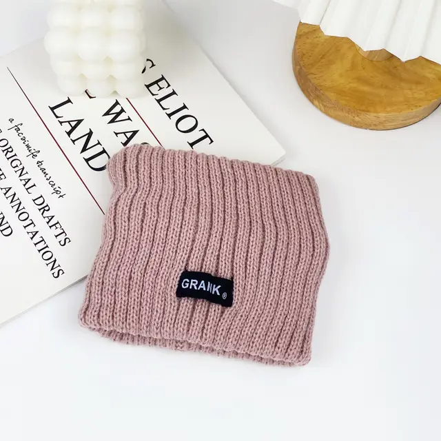 Solid Color Wool Wide brimmed Knitted Headband Sports Pink - Shop at LoveMi