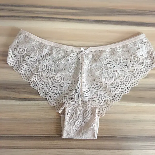 Lace Women's Briefs European And American Large Size Shorts Apricot - Shop at LoveMi