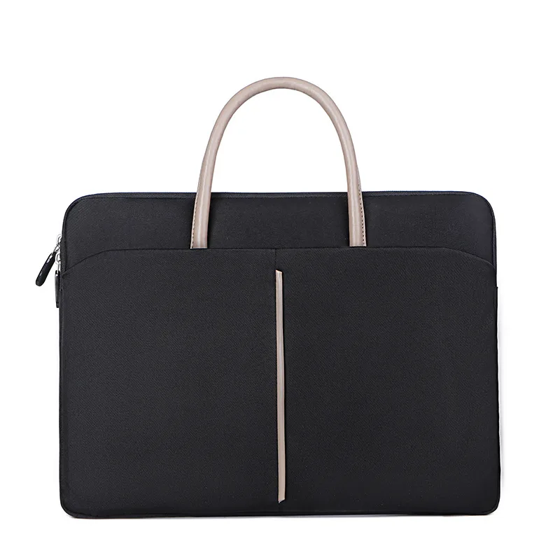Portable Messenger Laptop Computer Bag - Black - View 1