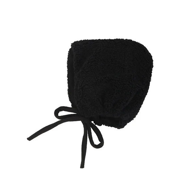 Women's Fashion Lace Up Plush Ear Guards Black - Shop at LoveMi