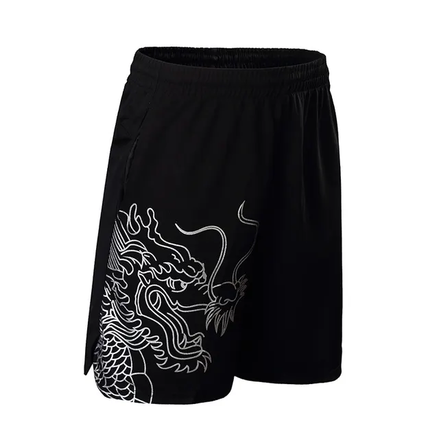 Summer Table Tennis Wear Sports Pants Large Size Men's Quick drying Running Shorts Black And White - Shop at LoveMi