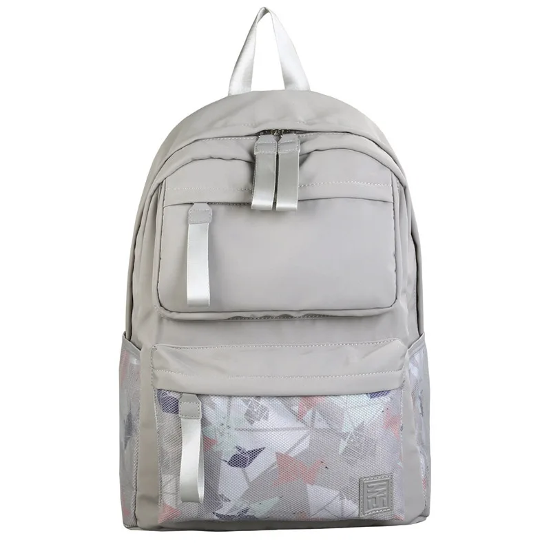 Fashion Personality Student Leisure Travel Backpack Grey - Shop at LoveMi