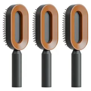 Self Cleaning Hair Brush For Women One-key Cleaning Hair Loss Airbag Massage Scalp Comb Anti-Static Hairbrush - Set Q