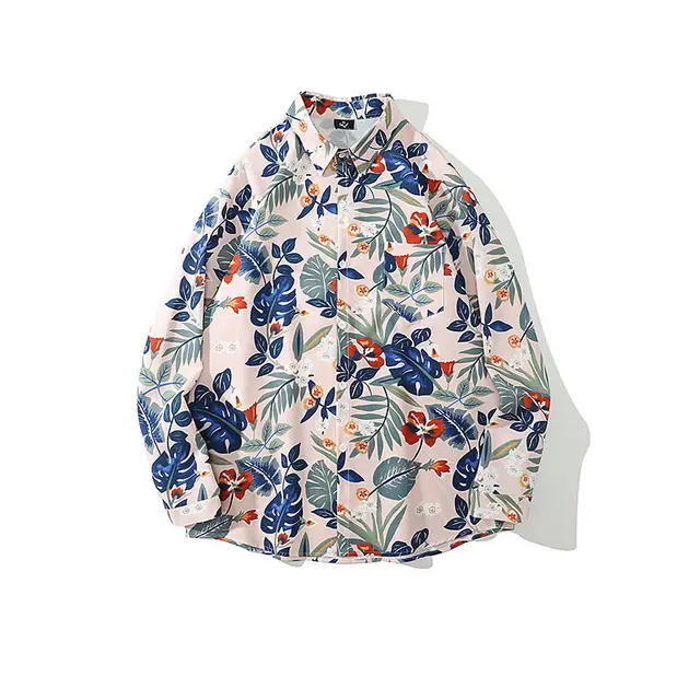 Women's Hawaiian Style Loose Thin Top Shirt Khaki - Shop at LoveMi