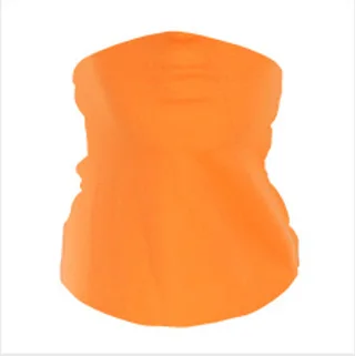 Cycling Sunscreen Mask Ice Silk Headscarf - Orange Color
