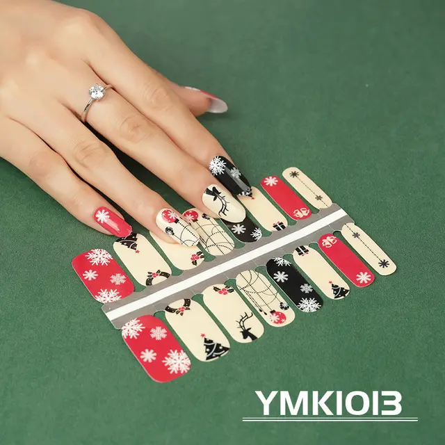 Nail Stickers Snowflake Nail Decals Christmas Nail Stickers Ymk1013 - Shop at LoveMi