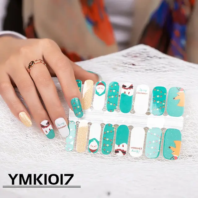 Nail Stickers Snowflake Nail Decals Christmas Nail Stickers Ymk1017 - Shop at LoveMi