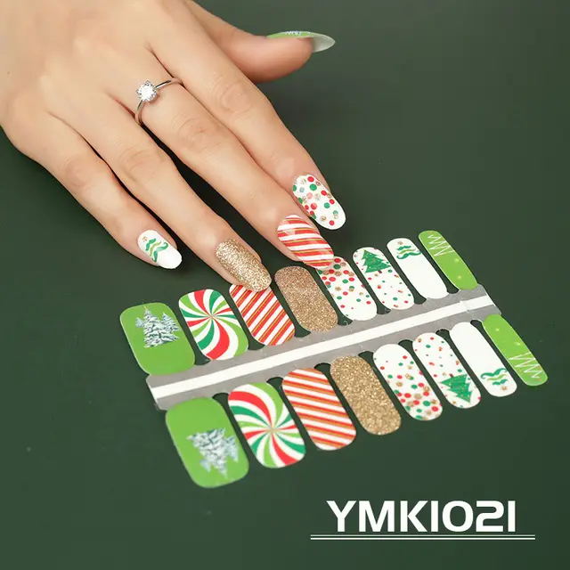Nail Stickers Snowflake Nail Decals Christmas Nail Stickers Ymk1021 - Shop at LoveMi