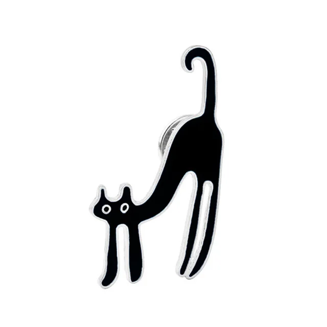 Creative Black Cat Brooch Couple Series Badge 4 Style - Shop at LoveMi