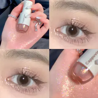 Cubs Bowling Liquid Eyeshadow Highlighter - Peach Pink Gold