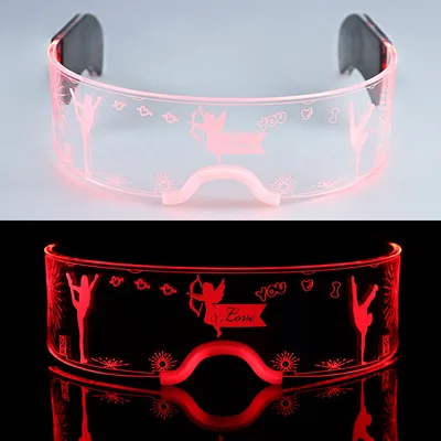Technology Colorful 3D Luminous LED Glasses Fashion 3 Style - Shop at LoveMi