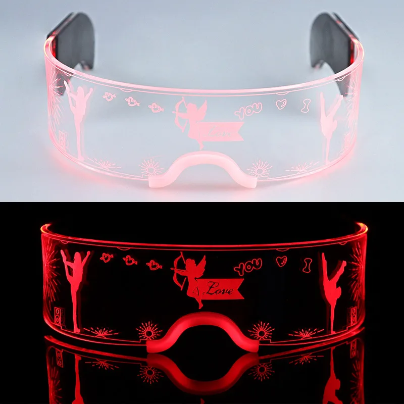 Technology Colorful 3D Luminous LED Glasses Fashion - 3 Style