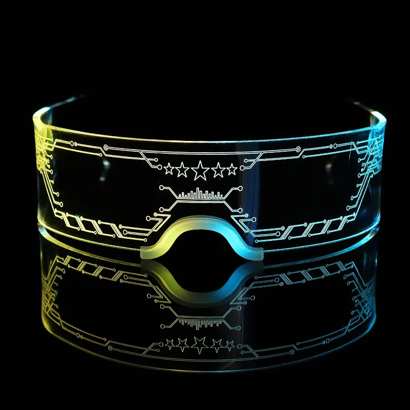 Technology Colorful 3D Luminous LED Glasses Fashion - 5 Style