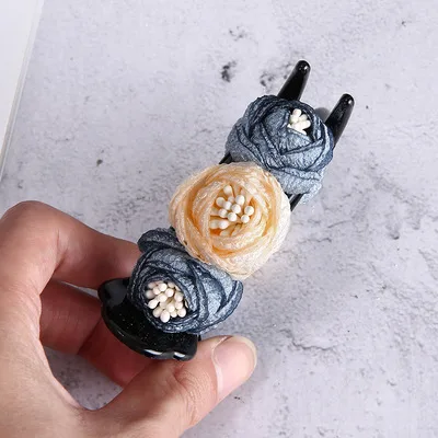 Green Bulk Hairpin Headpiece Elegance Beige Blue - Shop at LoveMi