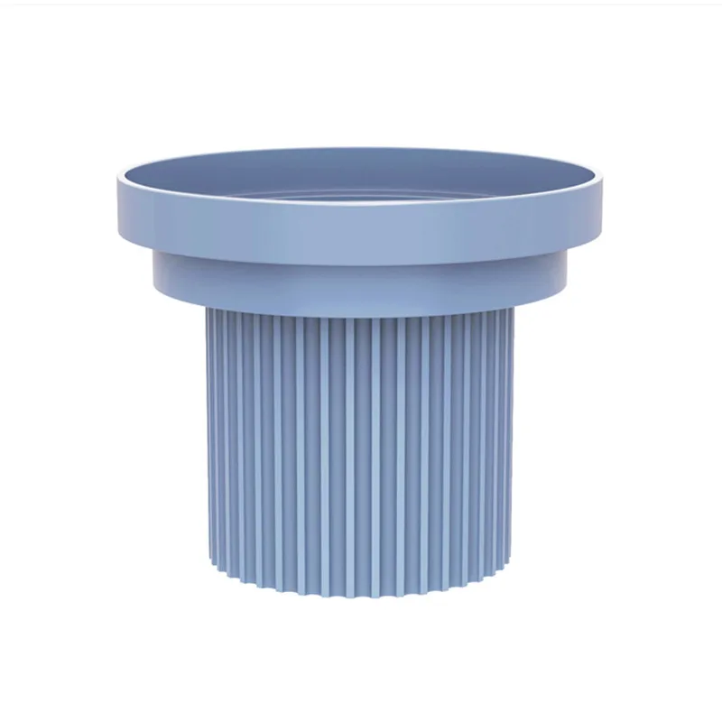 Cat Bowl Protects Cervical Vertebrae High Foot Bowl - Smog Blue Big Food Bowl