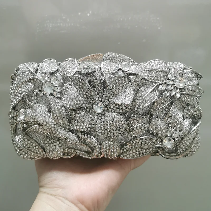 Ladies Fashion Color Rhinestone Cutout Clutch - Shop at LoveMi