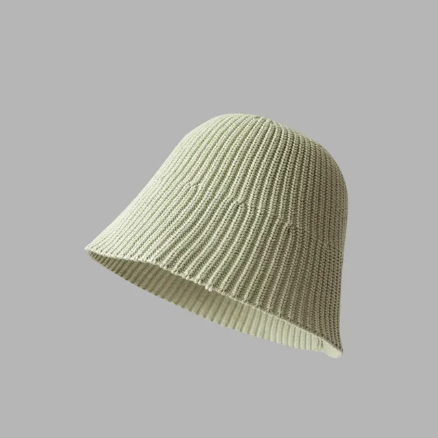 Girls' Solid Color Woven Bucket Hat Light Green - Shop at LoveMi