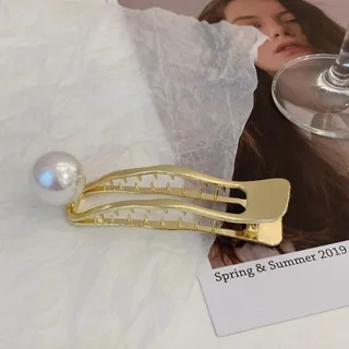 Women's Back Head High-quality Duckbill Gripper - Golden Water Droplets