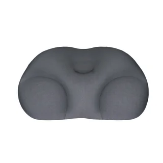 Fashion Simple Ergonomic Foam Particle Waist Cushion Pillow - Dark Gray