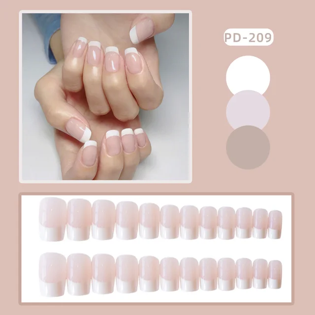 Of French Long Fake Nails Pd209 - Shop at LoveMi