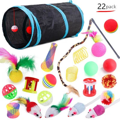 Cat Toy Set Funny Cat Assembled Toys Cat Tunnel Cat Tunnel Pet Supplies B99501 - Shop at LoveMi