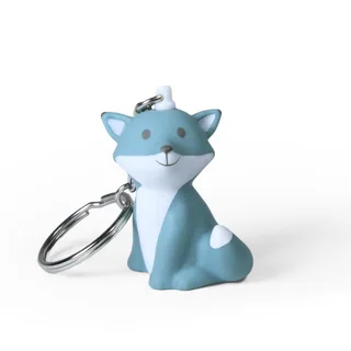 New Style Creative Rabbit Fox Keychain - Fox Lake Blue