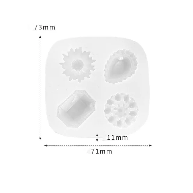 Diy Handmade Flower Food Grade Liquid Silicone Fondant Mold Flower Gem01 - Shop at LoveMi